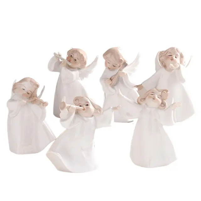 Discount European-Style Holy Musician Angel Ceramic Figurine Factory, Company