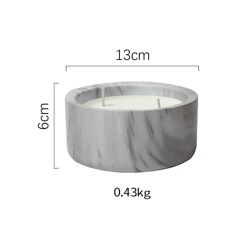 Modern Ceramic Round Candle Holder - Finish 3