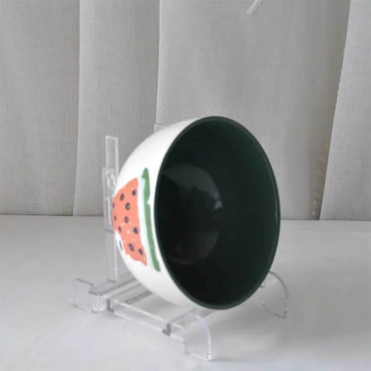 jiashun Hand - Painted Watermelon - Patterned Ceramic Bowl with Green Interior Companies, Products
