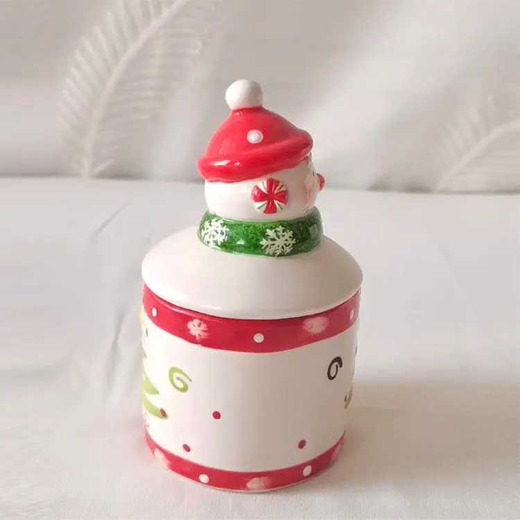 ODM Christmas - Themed Dolomite Set: Santa - Shaped Towel Rail & Snowman - Tree Sugar Jar Companies, Product