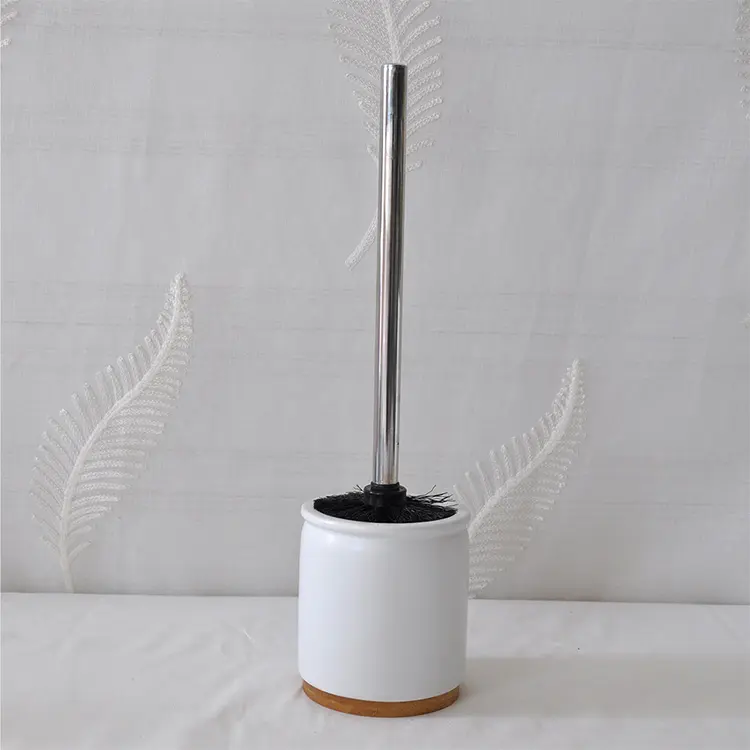 Buy Nordic Minimalist Ceramic & Bamboo Bathroom Accessory Set Manufacturers, Factories
