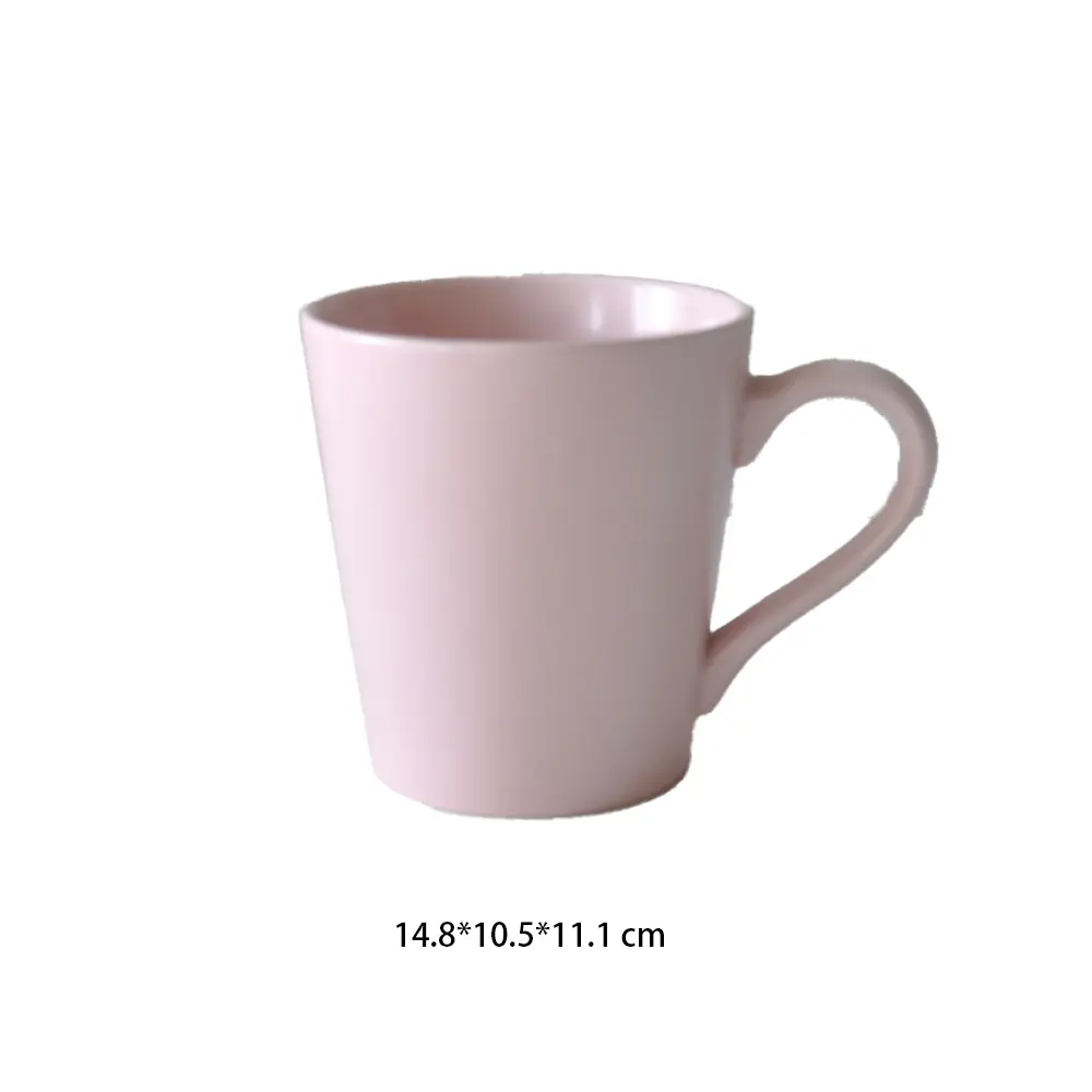 Minimalist Light Pink Ceramic Mug