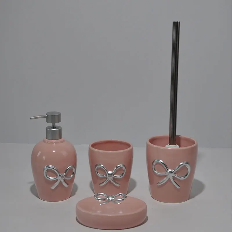 ODM Butterfly knot relief bathroom four piece set-2 Manufacturer, Supplier