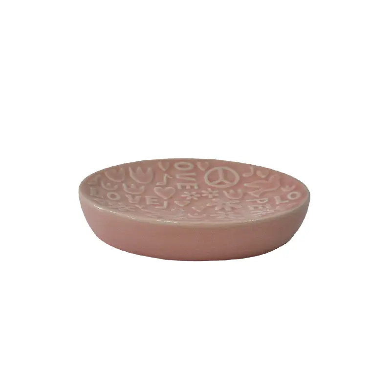 China Embossed Pink Dolomite Bathroom Set - 4 Pieces Suppliers, Companies