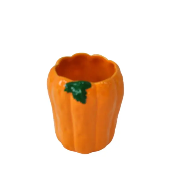Custom Orange Pumpkin - Shaped Stoneware Bathroom 5 - Piece Set Manufacturer, Factory