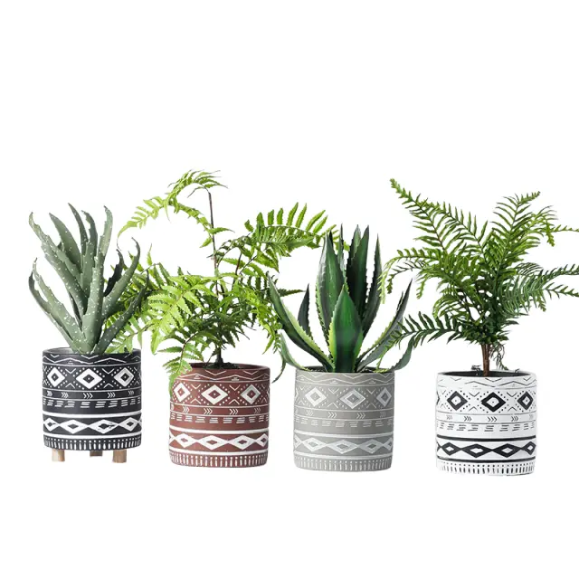 jiashun Bohemian Geometric Pattern Stoneware Planter Exporters, Company