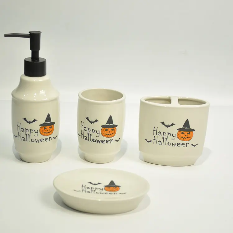Halloween Bathroom Accessory Set 1