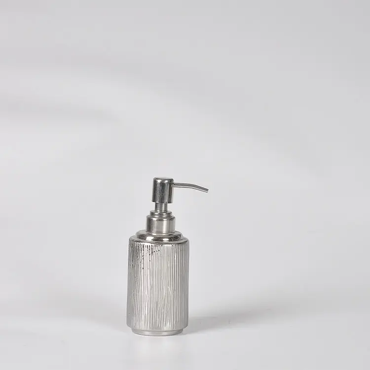 Custom Modern Luxury Silver - Embossed Ceramic Bathroom Accessory Set Factory, Exporters