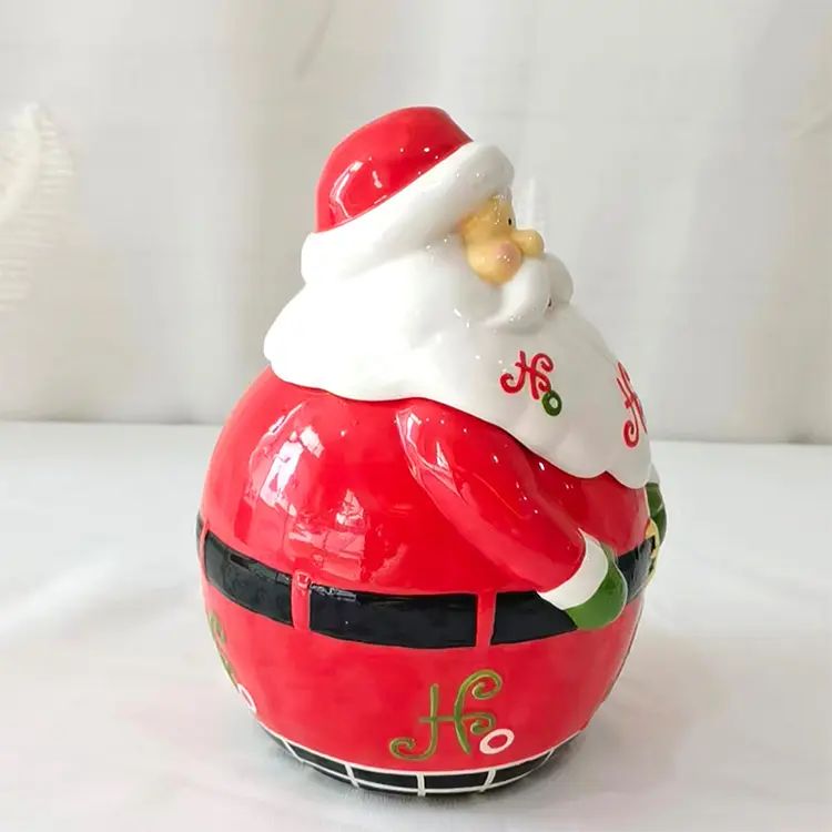 Wholesale Christmas Round Santa Claus - Shaped Dolomite Storage Ornament Manufacturer, Factories