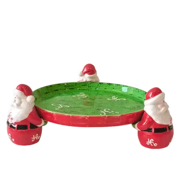 Buy Christmas Snowman - Footed Dolomite Ceramic Bowl Factory, Products
