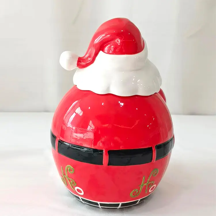 Wholesale Christmas Round Santa Claus - Shaped Dolomite Storage Ornament Manufacturer, Factories