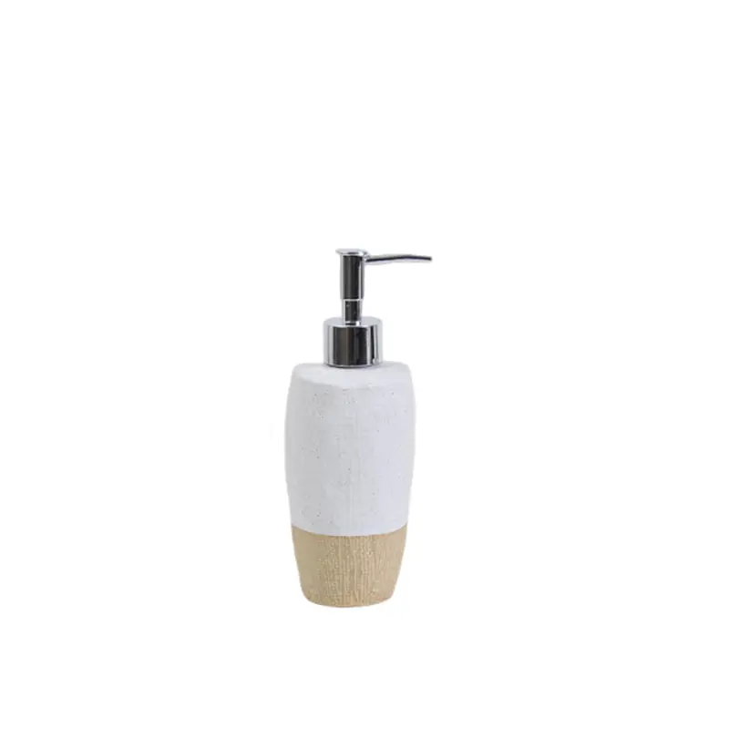 Discount White & Beige Linen - Textured Stoneware Bathroom 6 - Piece Set Supplier, Companies