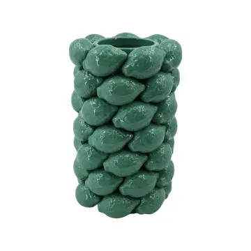 Creative Lime-Shaped Ceramic Vase Vintage Teal Green Home Tabletop Decor