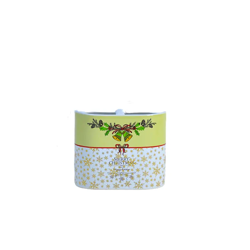 Cheap Yellow - White Christmas Bell & Snowflake Stoneware Bathroom 5 - Piece Set Manufacturer, Products