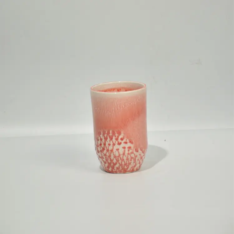 OEM Special Textured Design Pink Glazed Ceramic Bathroom Accessories Set Factories, Companies