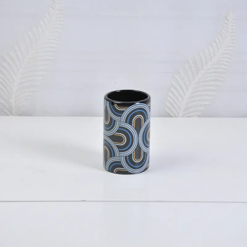 Discount Modern Art Blue - White Wave - Patterned Ceramic Bathroom Accessory Set Exporter, Company
