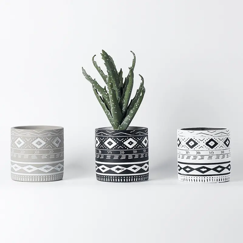 jiashun Bohemian Geometric Pattern Stoneware Planter Exporters, Company