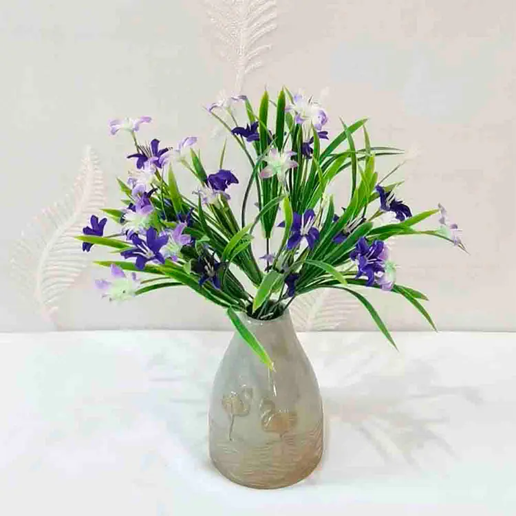 jiashun Nordic Minimalist Flamingo - Embossed Gradient Stoneware Vase Set Supplier, Product