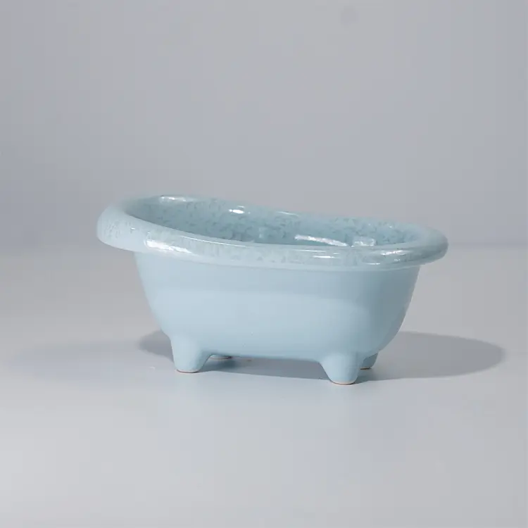 China Factory Custom Ceramic Claefoot Bathtub Multi Functional Storage Container