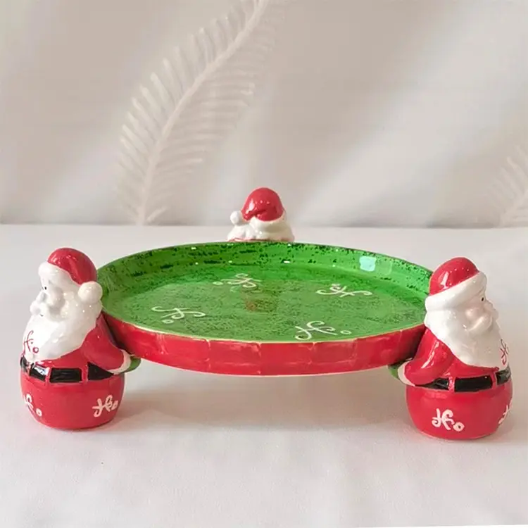 Buy Christmas Snowman - Footed Dolomite Ceramic Bowl Factory, Products