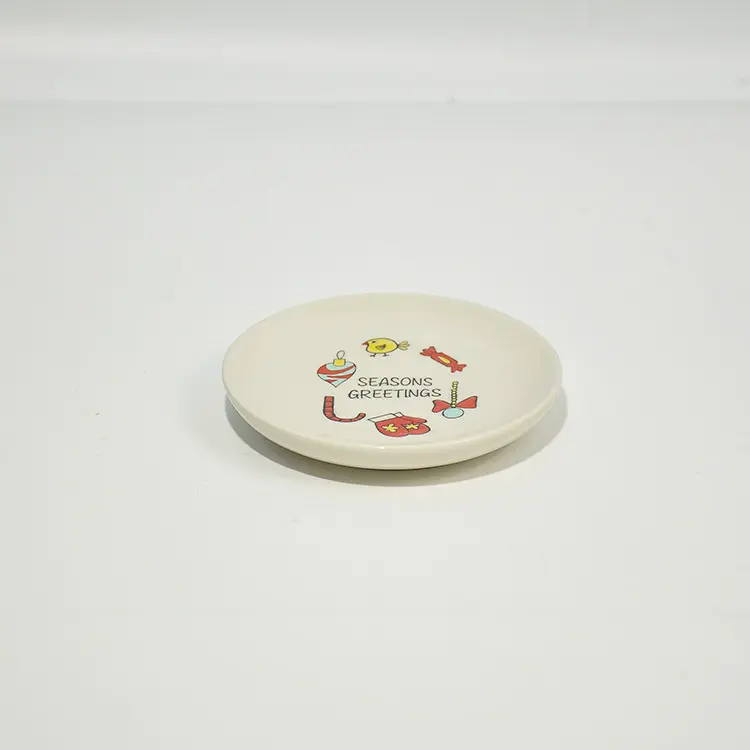 Cheap Playful Cartoon "Seasons Greetings" Ceramic Bathroom 4-Piece Set Companies, Product