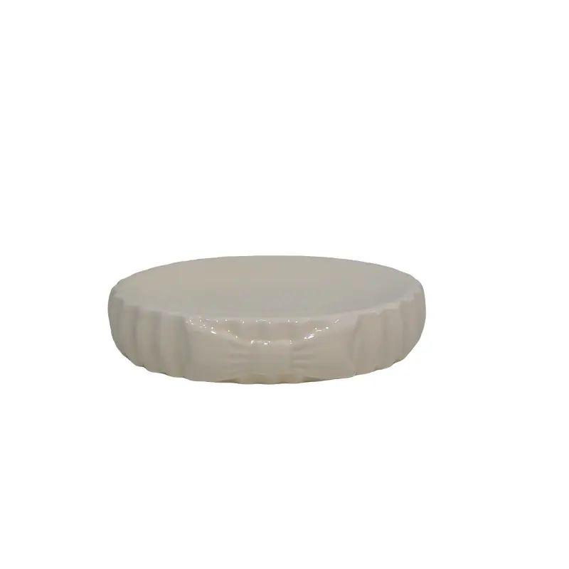 Custom Vertical Striped Relief Bow Shaped 4 - Piece Dolomite Bathroom Set Manufacturers, Exporters