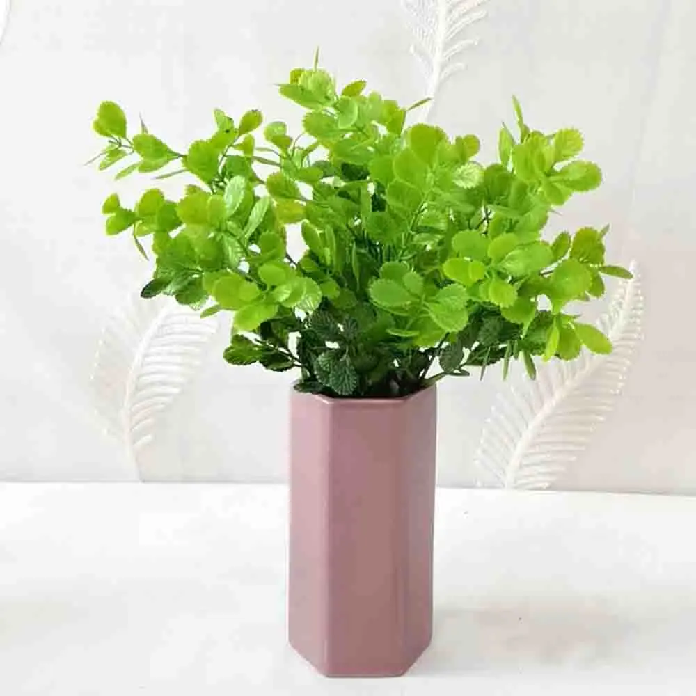 Discount Minimalist Morandi Hexagonal Stoneware Vase Manufacturer, Companies