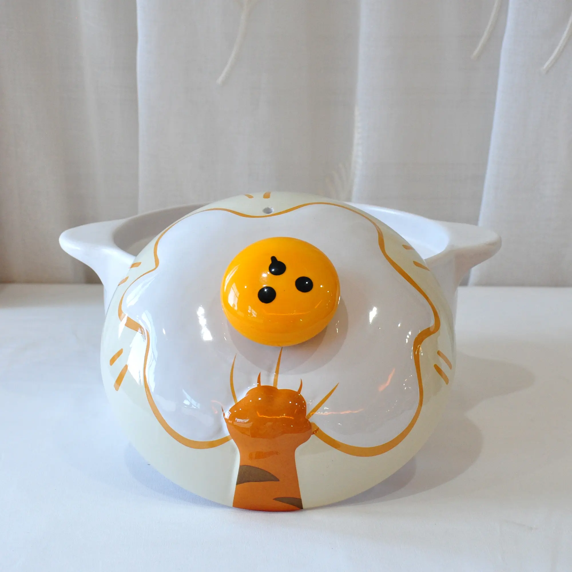 OEM Playful Cartoon Cat Lidded Ceramic Casserole Exporter, Exporters