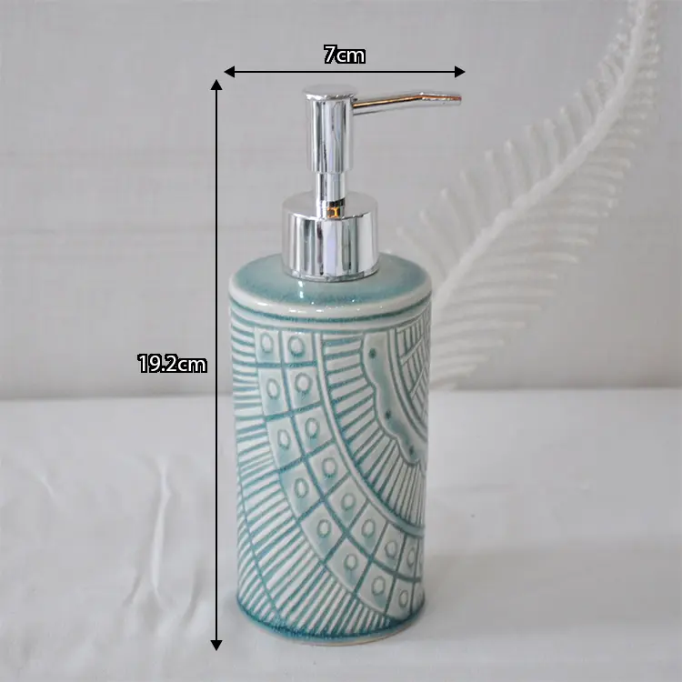 Turquoise Liquid Soap Pump