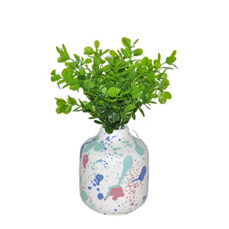 OEM Color - Splattered Ceramic Vase 4 - Piece Set (Assorted Shapes) Manufacturers, Company