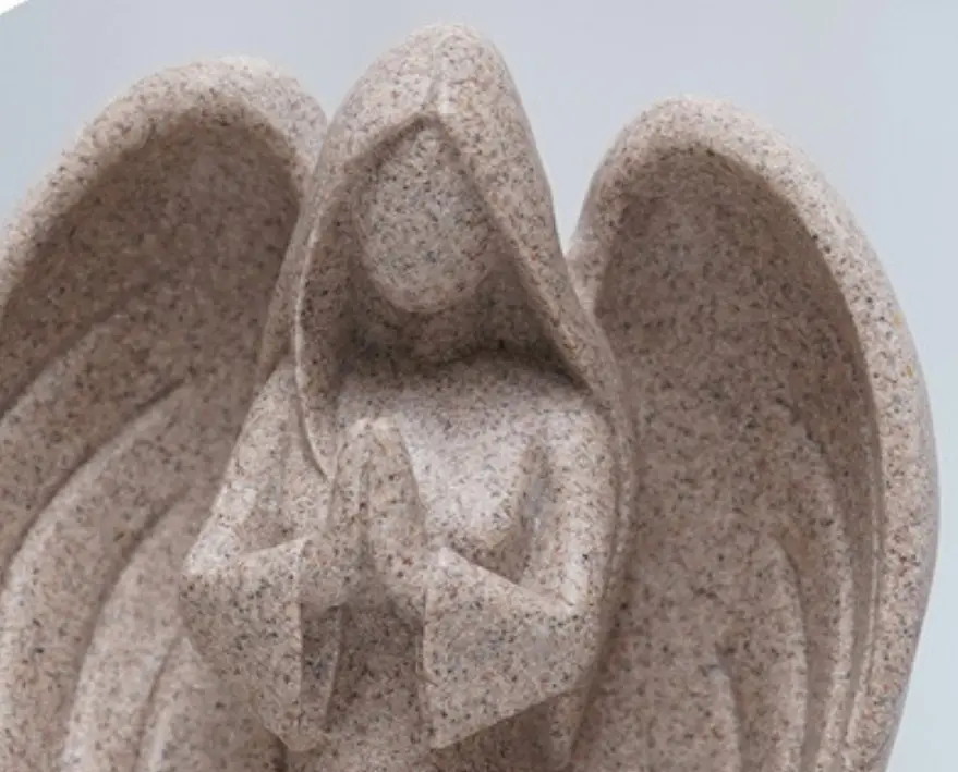 jiashun Sandstone Texture Resin Angel Sculpture Set Supplier, Factories