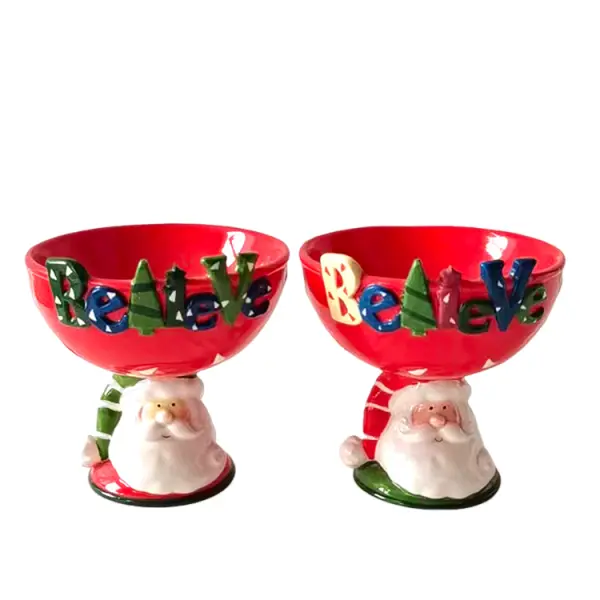 China Christmas Santa Claus Dolomite Candle Holder Manufacturer, Company
