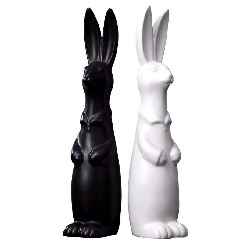 China Minimalist Multicolor Ceramic Rabbit Ornaments Manufacturers, Product