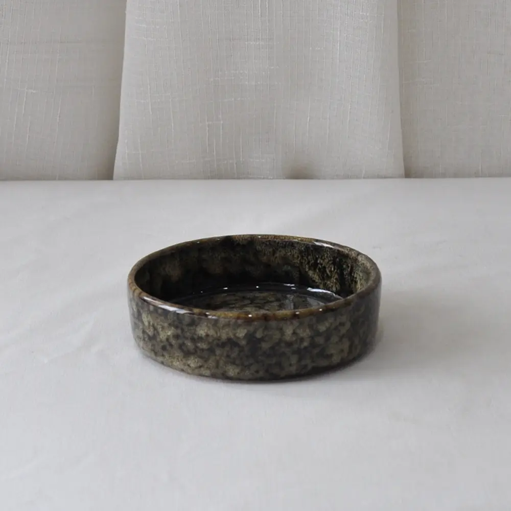 Wholesale Wabi - Sabi Dark Brown Kiln Fired Speckled Stoneware Bathroom Set Exporter, Companies