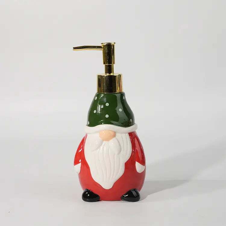 Artisan Craft Hand-Painted Ceramic Lotion Dispenser