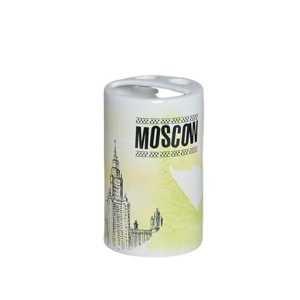 Cheap Ink - Wash Yellow - White World Landmark Ceramic Bathroom Accessory Set Exporter, Product