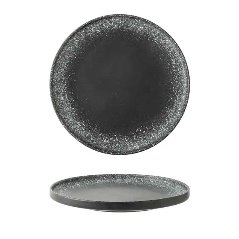 Custom Industrial Style Speckled Gradient Glaze Ceramic Plate Set Supplier, Companies