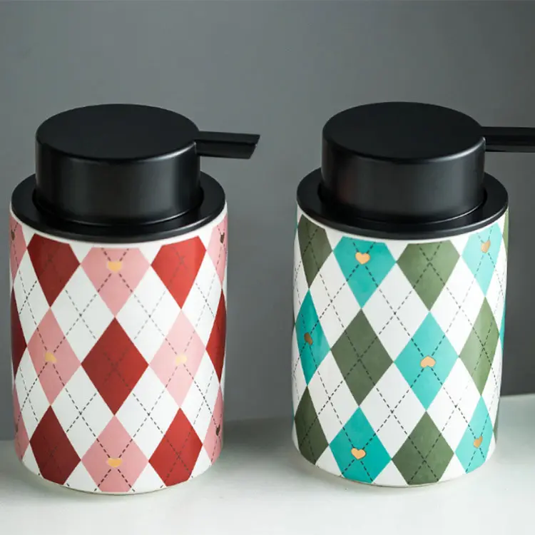 Cheap Vintage Pattern Series Ceramic Soap Dispenser Exporter, Exporters