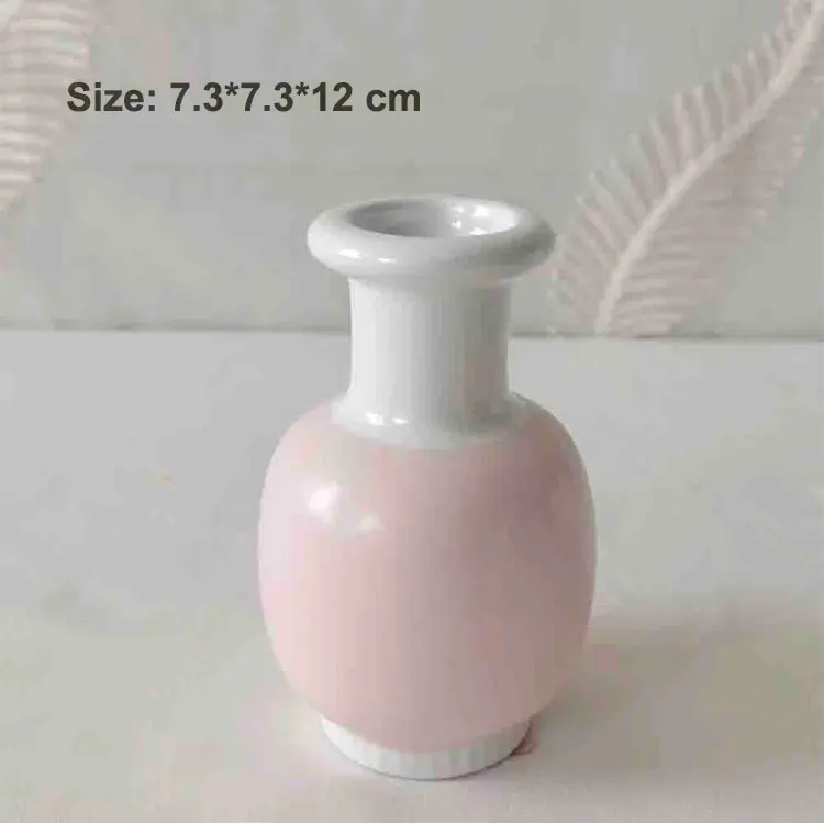 Macaron Color Cute Mini Stoneware Vase
