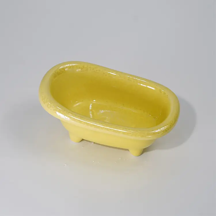 China Factory Custom Ceramic Claefoot Bathtub Multi Functional Storage Container