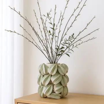 Creative Gradient Starfruit 3D Ceramic Vase 29x29x32cm Artistic Home