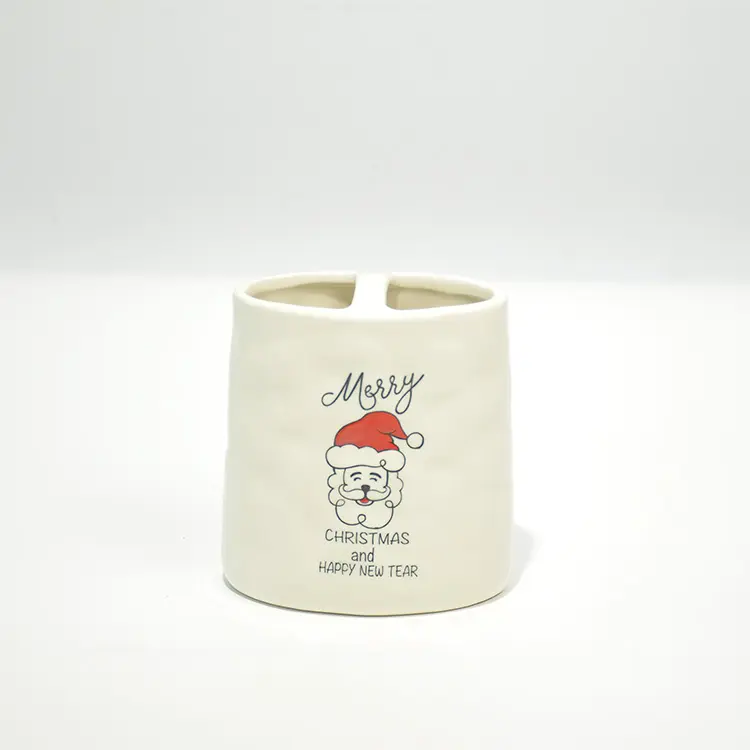 Wholesale Christmas Santa Claus "Merry Christmas" Ceramic Bathroom 5-Piece Set Manufacturers, Products