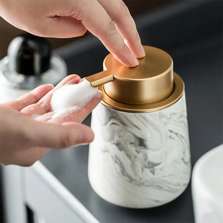 China White Marble-Pattern Luxury Ceramic Bathroom 4-Piece Set Factories, Company