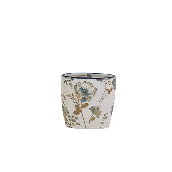 Wholesale Vintage Blue Floral - Patterned Ceramic Bathroom Accessory Set Manufacturers, Suppliers