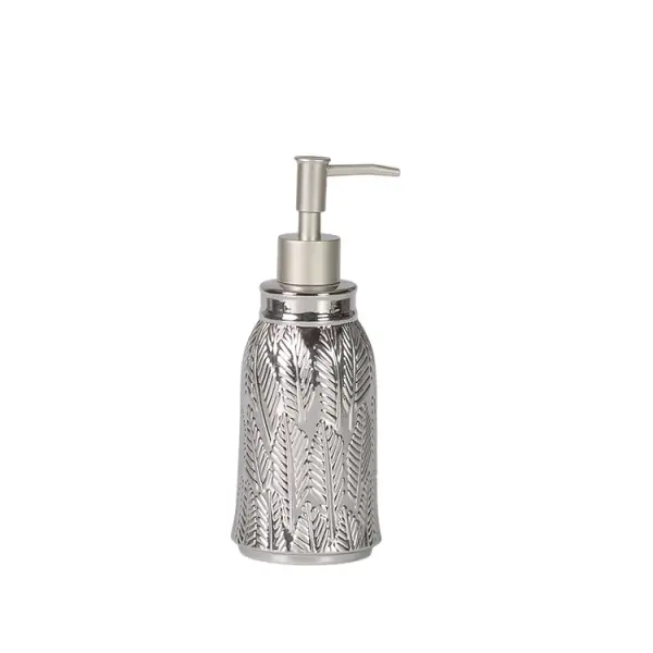 jiashun Silver Glazed Embossed Leaf Ceramic Bathroom 5-Piece Set Exporters, Companies
