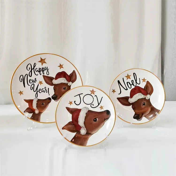 Cheap Christmas Reindeer - Themed Dolomite Dinnerware Set Factories, Exporter