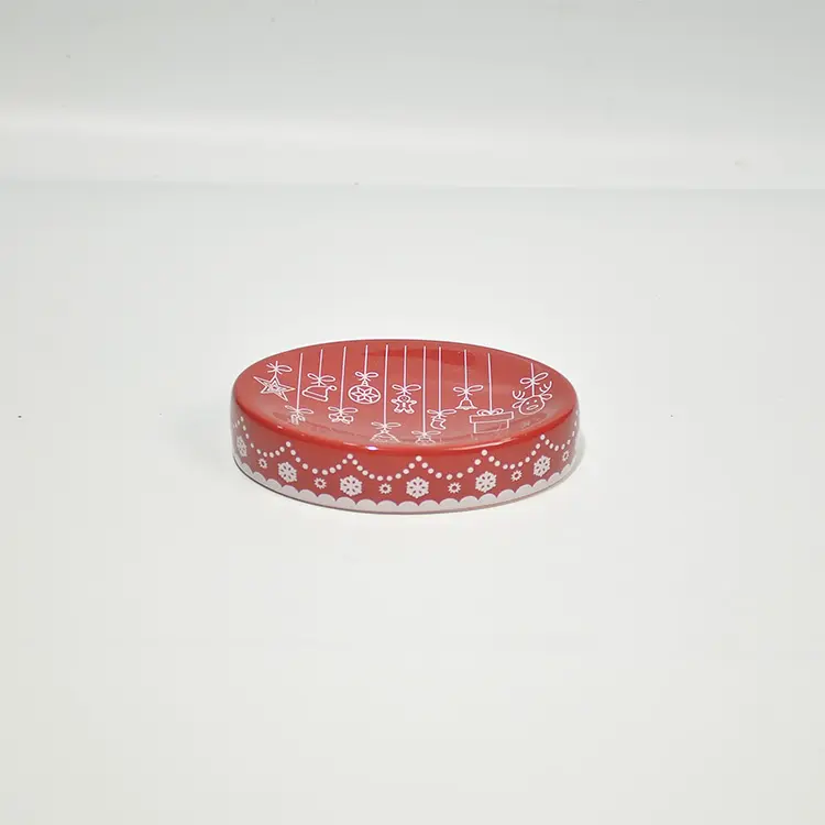 Buy Christmas Red - White Festive Bell & Ornament Ceramic Bathroom Accessory Set Exporter, Companies