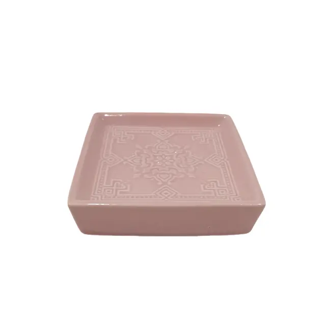 Wholesale New Chinese Style Spring Series 5 - Piece Relief  Stoneware Bathroom Set Factories, Products