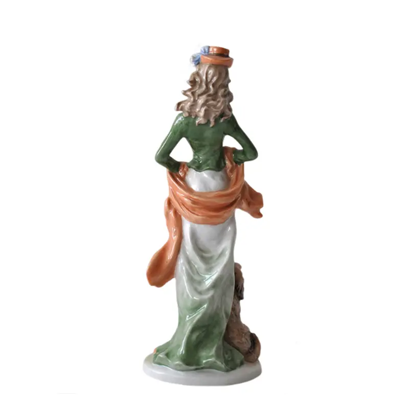 OEM Vintage European Ceramic Lady - and - Dog Figurine Manufacturers, Exporter