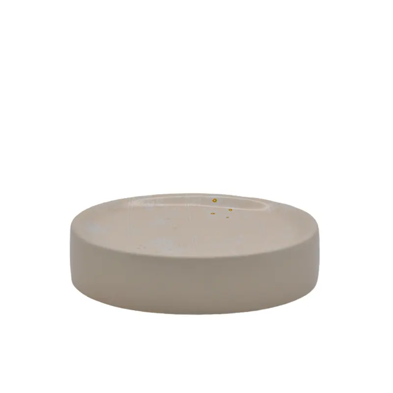 China Cream - Beige Subtle Floral Stoneware Bathroom 4 - Piece Set Manufacturer, Factories
